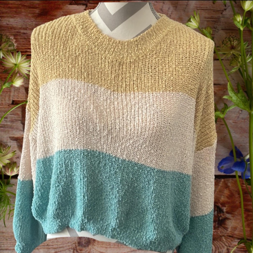 Darling cozy striped sweater